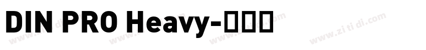 DIN PRO Heavy字体转换